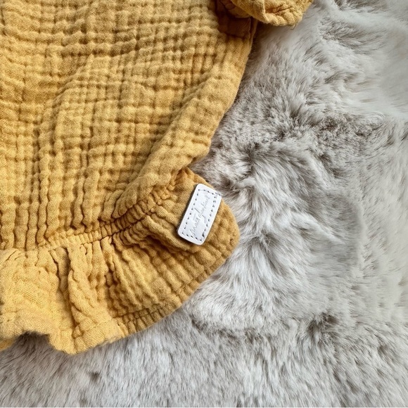 7‎ For All Mankind Muslin Gauze Mustard Top 18 months - Picture 3 of 6